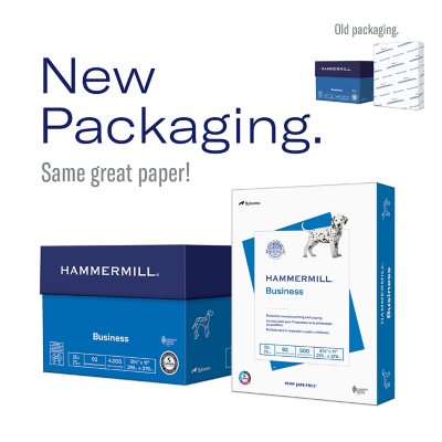 Hammermill Business Copy Paper, 20lb, 92 Bright, 8.5 x 11", 8 Ream Case