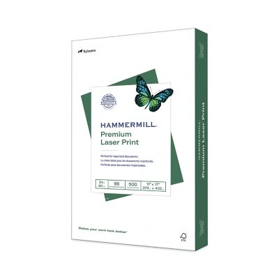 Hammermill - Laser Print Paper, 24lb, 98 Bright, 11 x 17" - 1 Ream