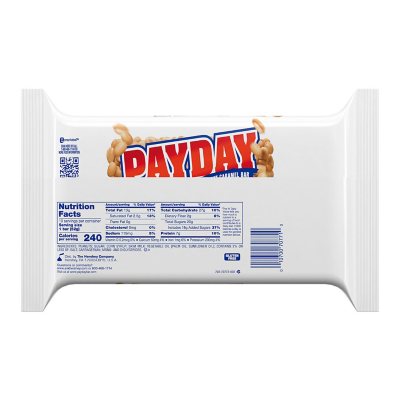 PAYDAY Peanut Caramel Candy, Full Size, 1.85 oz., 10 pk.