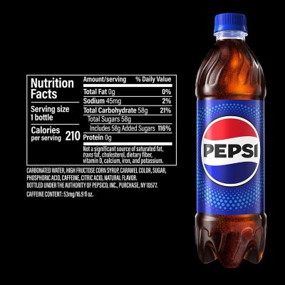 Pepsi Cola 16.9 fl. oz., 24 pk.