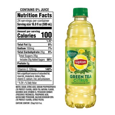 Lipton Green Tea Citrus Iced Tea 16.9 fl. oz., 24 pk.