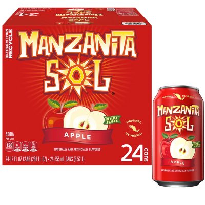 Manzanita Sol Soda Apple 12 fl. oz., 24 pk.