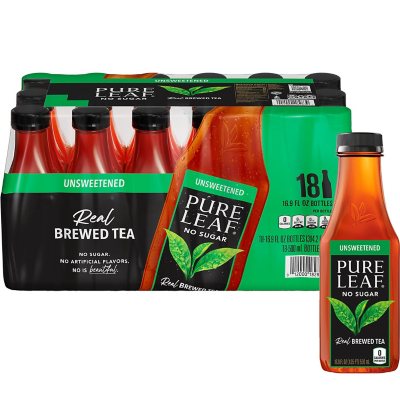 Pure Leaf Real Brewed Tea Unsweetened Black Tea 16.9 fl. oz., 18 pk.