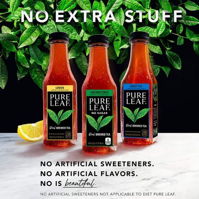 Pure Leaf Real Brewed Tea Unsweetened Black Tea 16.9 fl. oz., 18 pk.