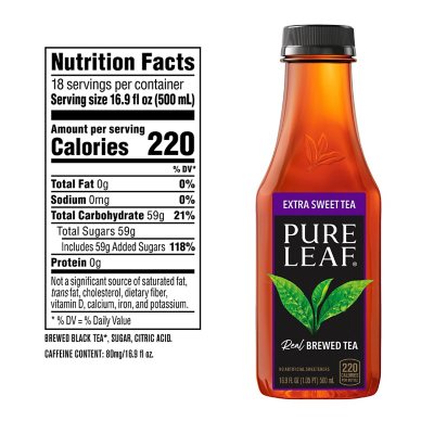 Pure Leaf Extra Sweet Iced Tea 16.9 oz., 18 pk.