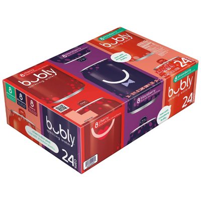 Bubly Berry Sparkling Water Variety Pack 12 fl. oz., 24 pk.