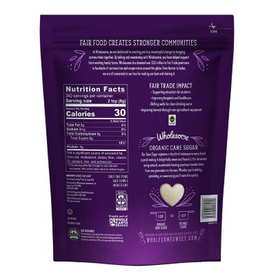 Wholesome Organic Cane Sugar, 6 lbs.