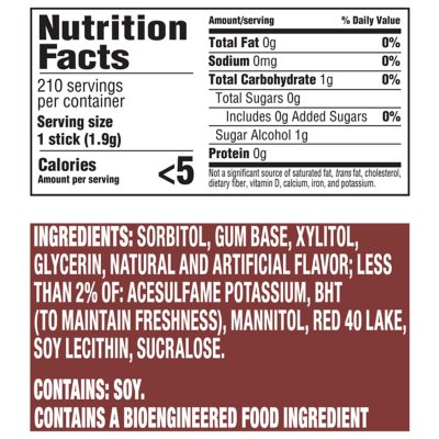 Trident Cinnamon Sugar Free Gum, 14 pcs., 15 pk.