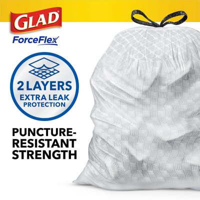 Glad ForceFlex 13-Gallon Kitchen Trash Bags, Gain Original Scent + Febreze, 160 ct.