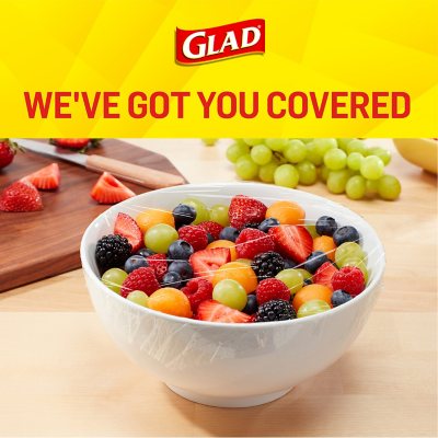 Glad Cling Ã¢ÂÂN Seal Clear Plastic Food Wrap 400 sq. ft./roll, 2 rolls