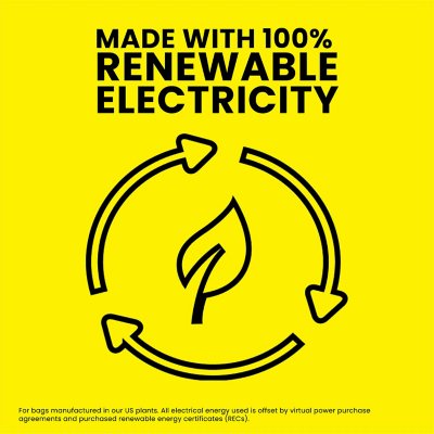 Glad ForceFlex Max Strength Tall Kitchen Drawstring Trash Bags, Gain Lavender 13 gal., 120 ct.