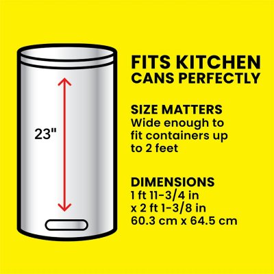 Glad ForceFlex Max Strength Tall Kitchen Drawstring Trash Bags, Gain Lavender 13 gal., 120 ct.