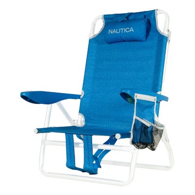 Nautica Beach Chair with Cooler 2 Pack, Choose Color