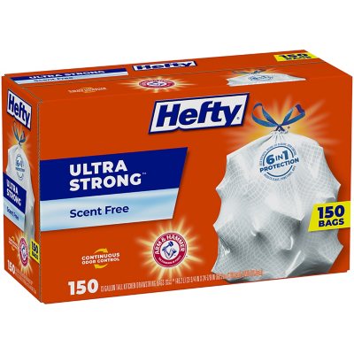 Hefty Ultra Strong Kitchen Drawstring Trash Bags 13 gal., 150 ct.