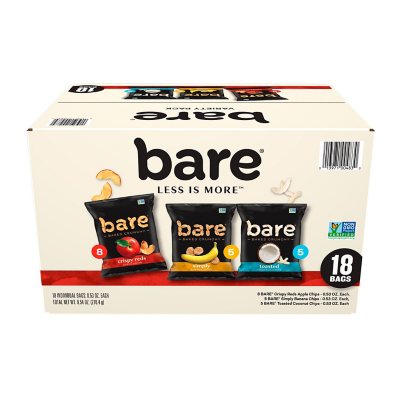 Bare Gebackene Knusper-Vielfaltspackung Chips, 15 g, 18er-Pack