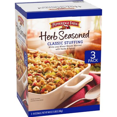 Pepperidge Farm Herb Seasoned Stuffing 16 oz., 3 pk.