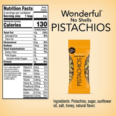 Wonderful No Shells Variety Pack Pistachios, 0.75 oz., 18 pk.