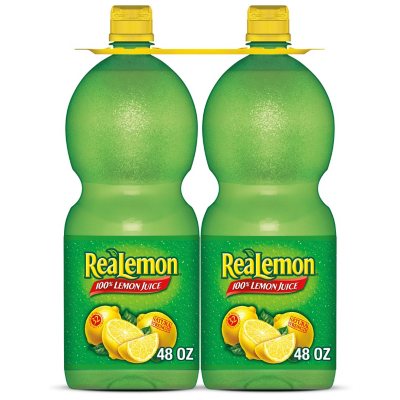 ReaLemon 100% Lemon Juice 48 fl. oz. bottles, 2 pk.