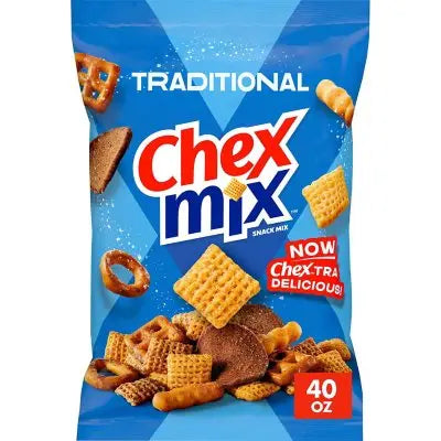 Chex Mix Traditional Savory Snack Mix, 40 oz.