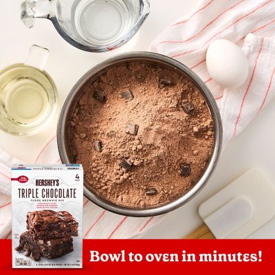 Betty Crocker HersheyÃ¢ÂÂs Fudge Brownie Mix, Triple Chocolate, 20 oz., 4 pk.