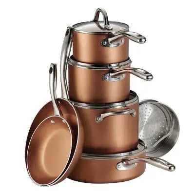 Tramontina 11-Piece Nonstick Cookware Set, Choose Color