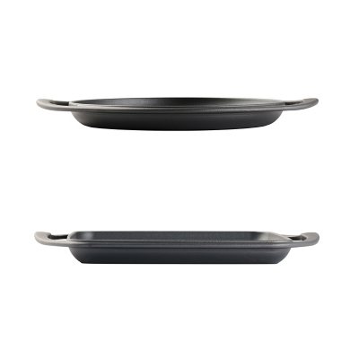 Tramontina Pre-Seasoned Cast Iron Grill and Griddle Set, 2 Pack