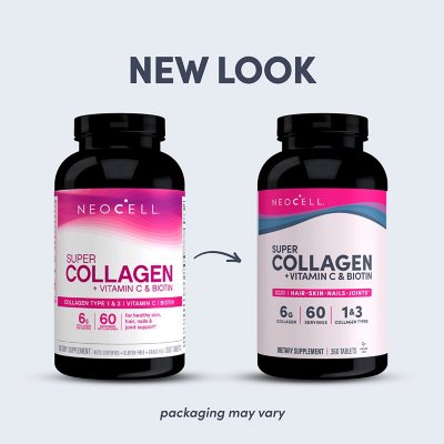 NeoCell Super Collagen + Vitamin C & Biotin Tablets 360 ct.