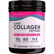 NeoCell Super Collagen Peptides, Unflavored Powder, Collagen Type 1 & 3 21.2 oz.