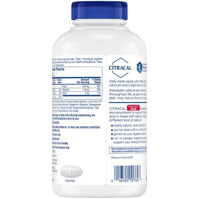 Citracal Calcium Citrate Caplets + D3 280 ct.