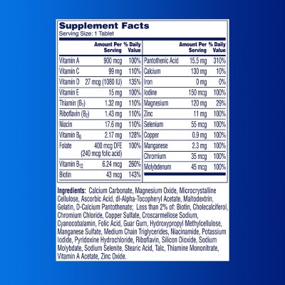 One A Day Men's Health Formula Multivitamin Tablets 300 ct.