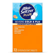 Alka-Seltzer Plus Severe Cold and Flu Effervescent Tablets, Citrus 72 ct.