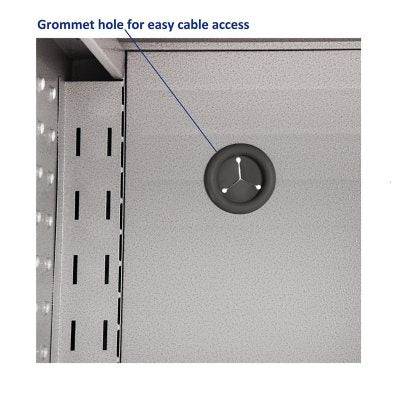 Seville Classics UltraHD Storage Cabinet, 24" W x 18" D x 66" H