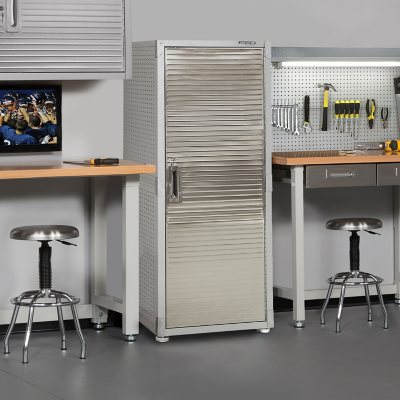 Seville Classics UltraHD Storage Cabinet, 24" W x 18" D x 66" H