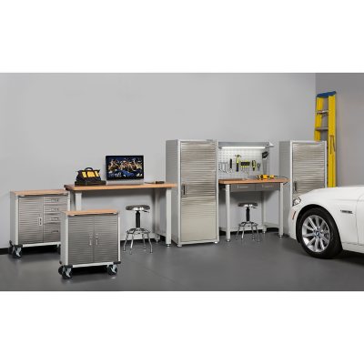 Seville Classics UltraHD Storage Cabinet, 24" W x 18" D x 66" H