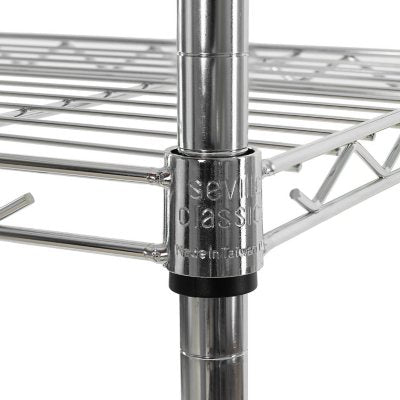 Seville Classics 5-Tier Steel Wire Shelving, 30" W x 14" D x 61.5" H