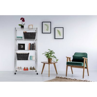 Seville Classics 5-Tier Steel Wire Shelving, 30" W x 14" D x 61.5" H