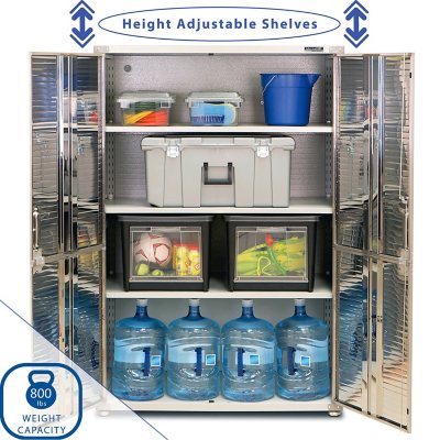 Seville Classics UltraHD Storage Cabinet, 48" W x 24" D x 72" H