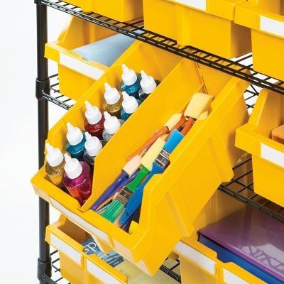 Seville Classics 24-Bin Rack with Wheels