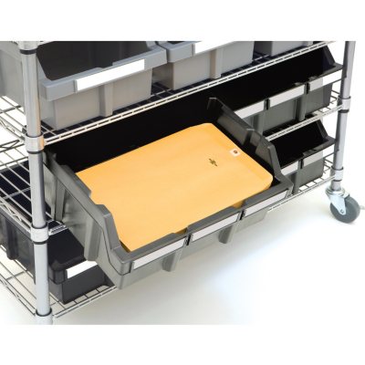 Member's Mark Steel Commercial Bin Rack With Wheels, 22 Bins, 36" W x 14" D x 56" H