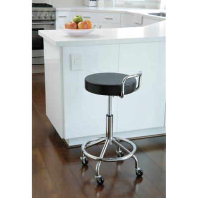 Seville ClassicsÃÂ® UltraHDÃÂ® Cushioned Pneumatic Work Stool, 18" W x 26.25" H to 30.05" H
