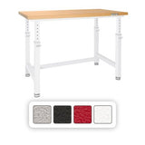 Seville Classics UltraHD® Height Adjustable Heavy Duty Workbench With Solid Wood Top, 48" x 24"