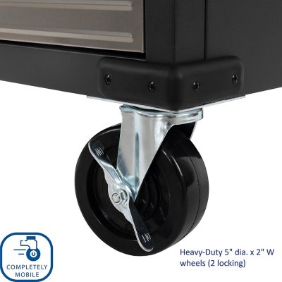 Seville Classics UltraHD 2 Door Rolling Cabinet, 28" W x 18Ã¢ÂÂ D x 34.5" H