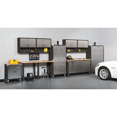 Seville Classics UltraHD 2 Door Rolling Cabinet, 28" W x 18Ã¢ÂÂ D x 34.5" H