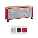 Seville Classics UltraHD 11 Drawer Rolling Workbench, 77" W x 20" D x 37.5" H