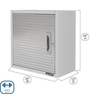 Seville Classics UltraHD Wall Storage Cabinet, 24" W x 12" D x 24" H