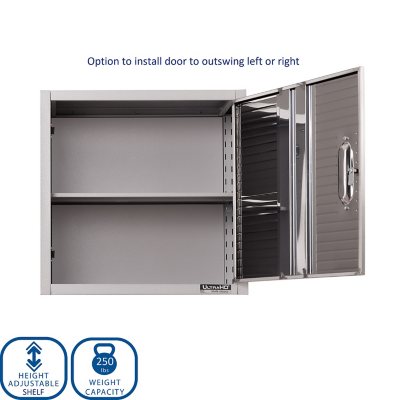 Seville Classics UltraHD Wall Storage Cabinet, 24" W x 12" D x 24" H