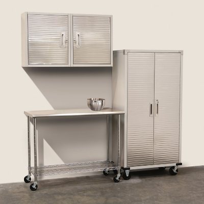 Seville Classics UltraHD Wall Storage Cabinet, 24" W x 12" D x 24" H