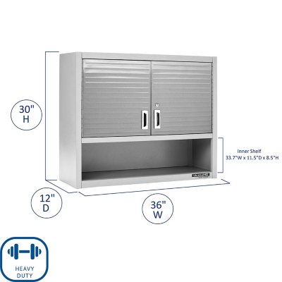 Seville Classics UltraHD Wall Cabinet with Open Shelf