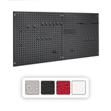 Seville Classics® UltraHD 2-Piece Pegboard Set With 23-Piece Hook Assortment, 24" W x 24" H