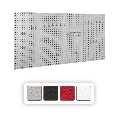 Seville Classics® UltraHD 2-Piece Pegboard Set With 23-Piece Hook Assortment, 24" W x 24" H